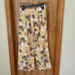 Nicole Miller tropical print pants